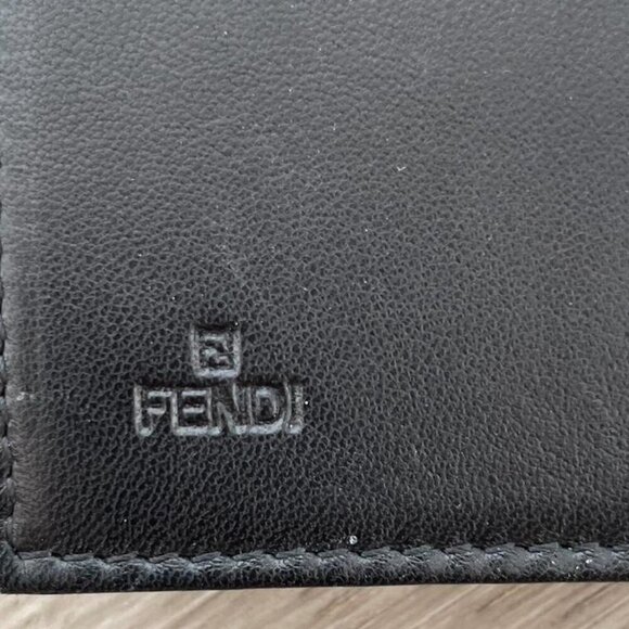 Fendi Ff Embossed Leather Wallet / Crossbody Bag- Rare & Discontinued - Picture 5 of 7